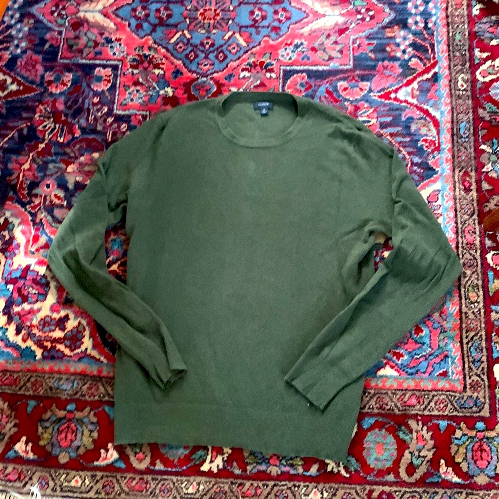 Mens Jcrew Sweater Green Size Medium